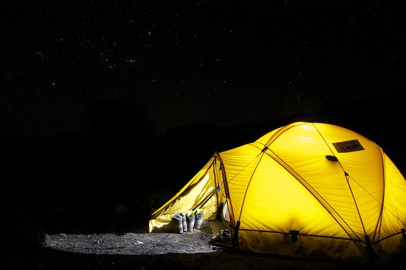 Camping Tents in Nature